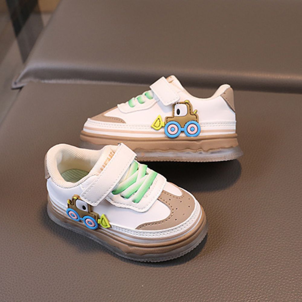 Flashy Car Logo Lighting Shoes for Boys