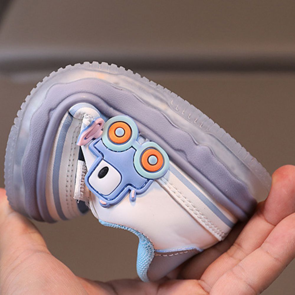 Flashy Car Logo Lighting Shoes for Boys